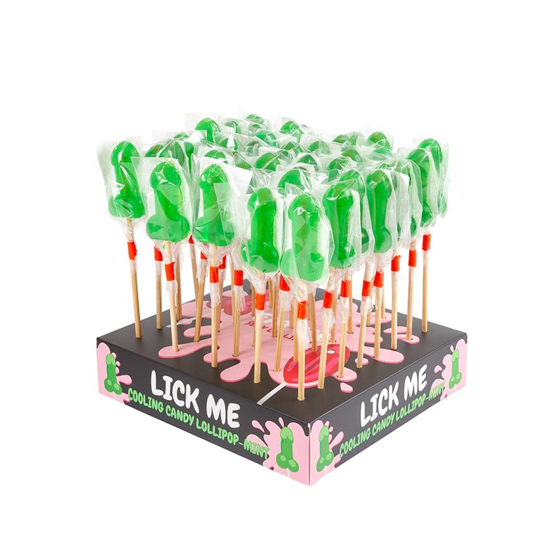 SECRET PLAY - DISPLAY MINT LOLLIPOPS COOLING EFFECT 40 PCS.