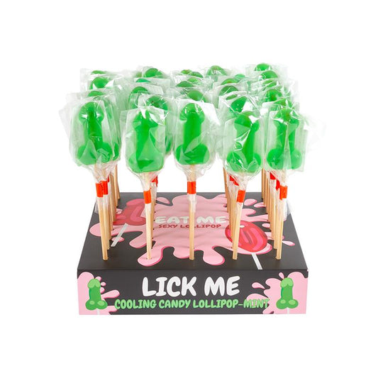 SECRET PLAY - DISPLAY MINT LOLLIPOPS COOLING EFFECT 40 PCS.