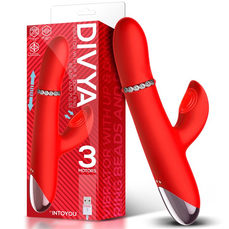 INTOYOU - DIVYA VIBE WITH UP AND DOWN INTERNAL RING BEADS AND PULSATION MAGNETIC USB