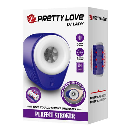 PRETTY LOVE - DJ LADY MALE MASTURBATOR WITH VIBRATION 5 SETTINGS PURPLE