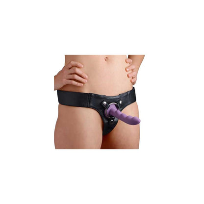 STRAP U - DOMINA WIDE BAND STRAP ON HARNESS BLACK