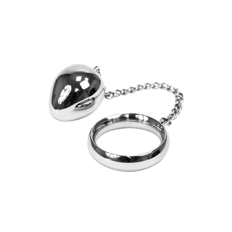 BONDAGE PLAY - DONUT RING WITH ANAL EGG-Ø 45 MM