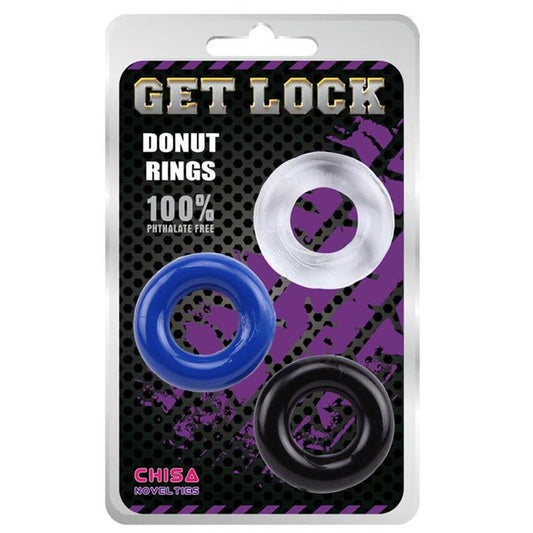 CHISA - DONUT RINGS-ASSORTED 3 PACK