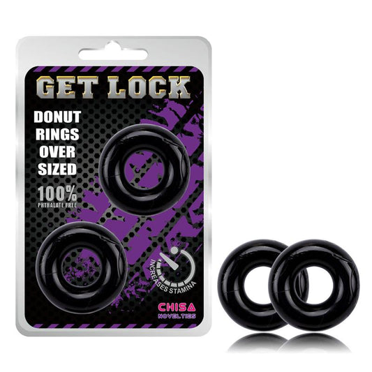 CHISA - DONUT RINGS OVER SIZED BLACK