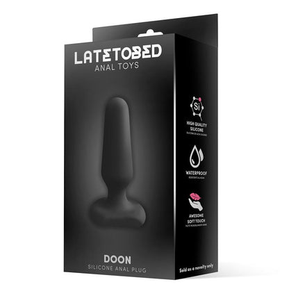 LATETOBED - DOON SILICONE BUTT PLUG BLACK