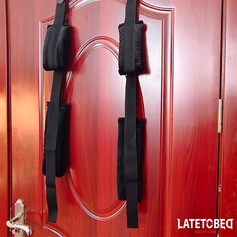 LATETOBED BDSM LINE - DOOR JAM SLING BLACK