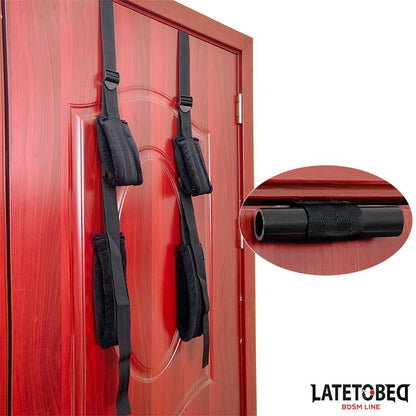 LATETOBED BDSM LINE - DOOR JAM SLING BLACK