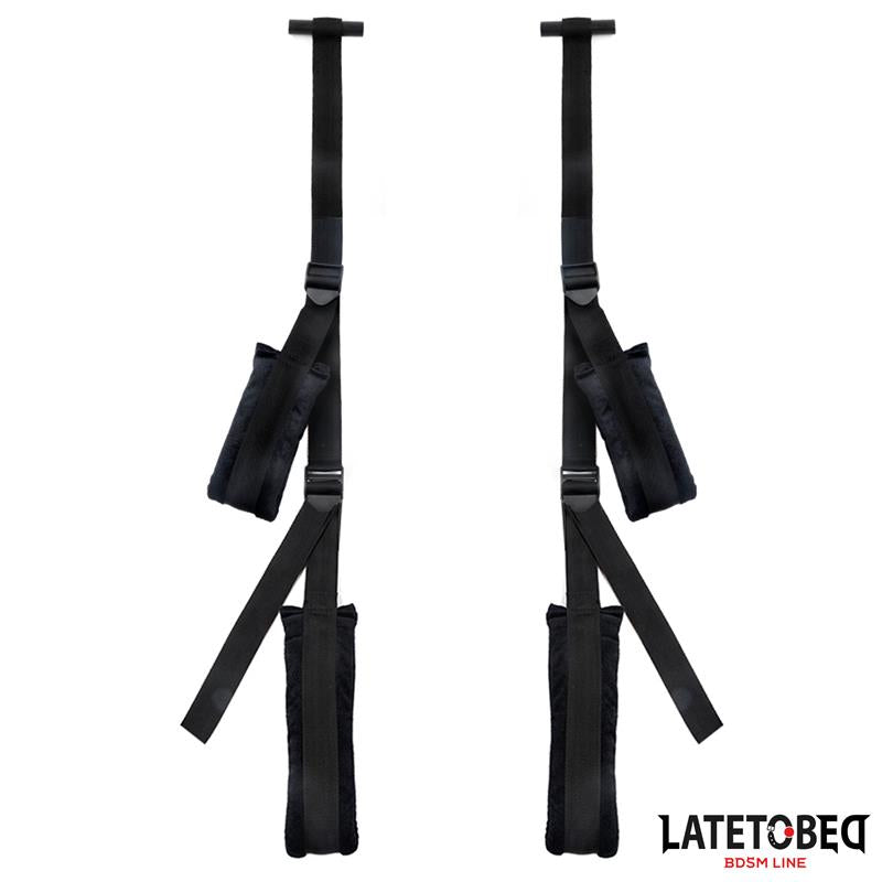 LATETOBED BDSM LINE - DOOR JAM SLING BLACK
