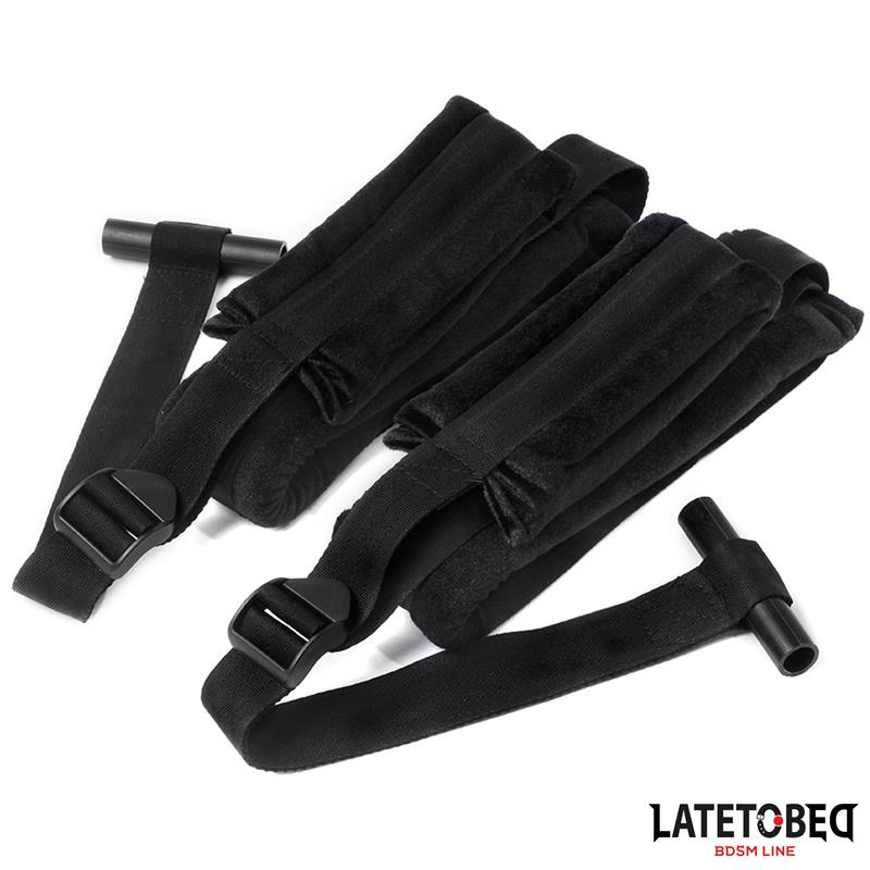 LATETOBED BDSM LINE - DOOR JAM SLING BLACK