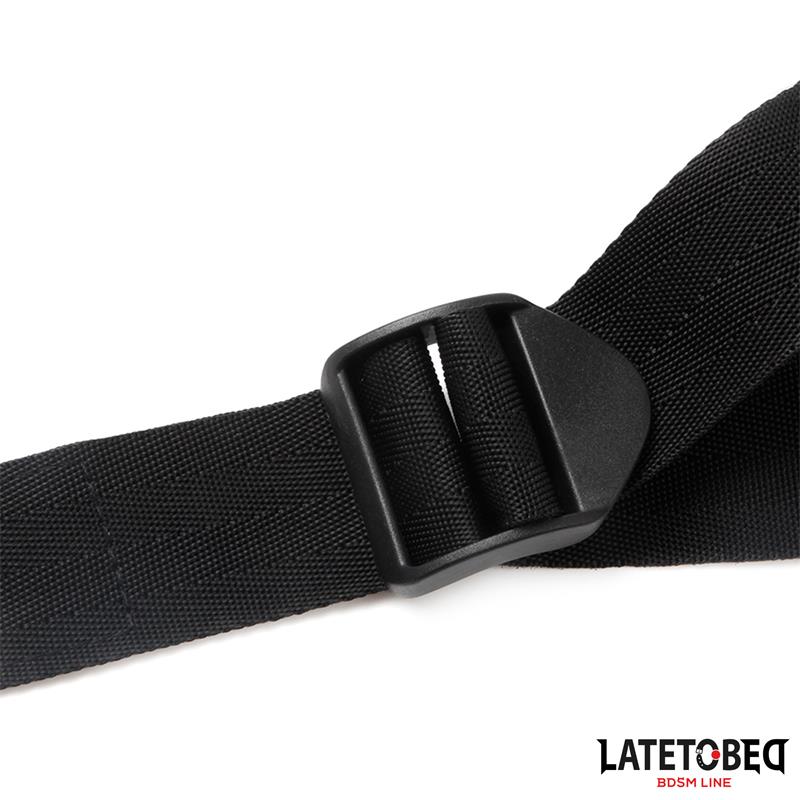 LATETOBED BDSM LINE - DOOR JAM SLING BLACK