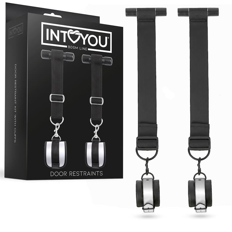 INTOYOU BDSM LINE - DOOR RESTRAINT KIT WITH ADJUSTABLE AND REMOVABLE CUFFS
