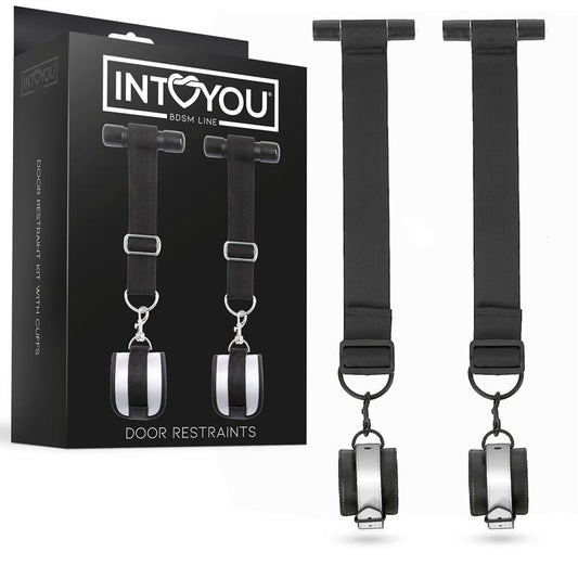 INTOYOU BDSM LINE - DOOR RESTRAINT KIT WITH ADJUSTABLE AND REMOVABLE CUFFS