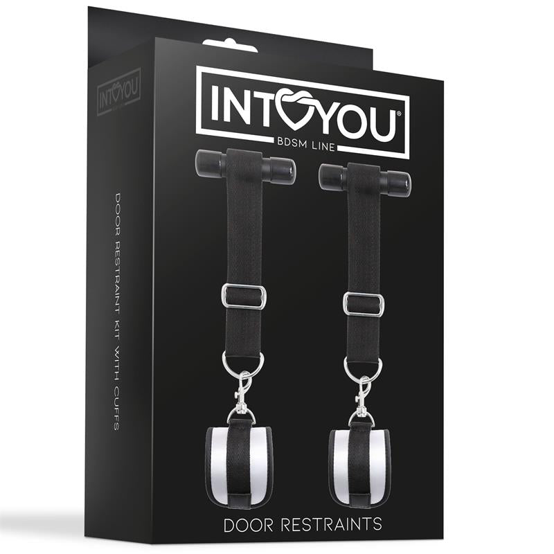 INTOYOU BDSM LINE - DOOR RESTRAINT KIT WITH ADJUSTABLE AND REMOVABLE CUFFS