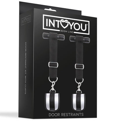 INTOYOU BDSM LINE - DOOR RESTRAINT KIT WITH ADJUSTABLE AND REMOVABLE CUFFS
