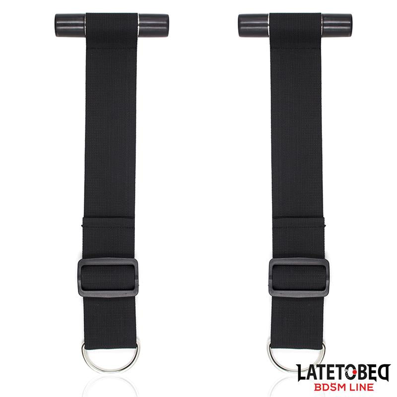 LATETOBED BDSM LINE - DOOR SWING NYLON BIND NEOPRENE WRIST CUFFS