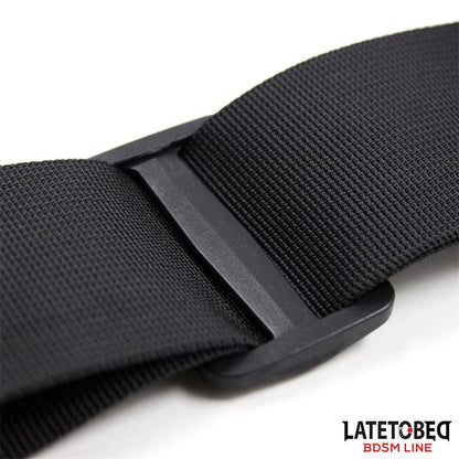 LATETOBED BDSM LINE - DOOR SWING NYLON BIND NEOPRENE WRIST CUFFS