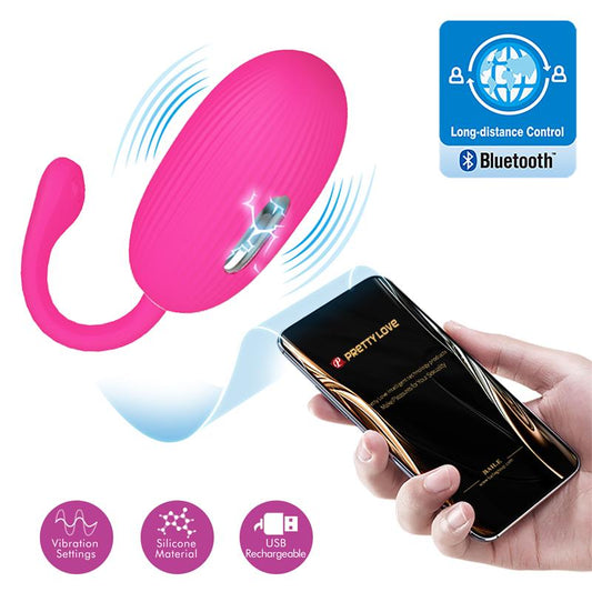 PRETTYLOVE - DOREEN VIBRATING EGG WITH ELECTRO SHOCK AND APP