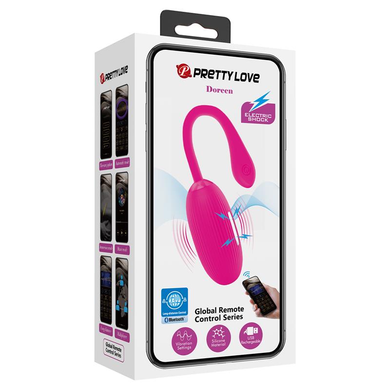 PRETTYLOVE - DOREEN VIBRATING EGG WITH ELECTRO SHOCK AND APP