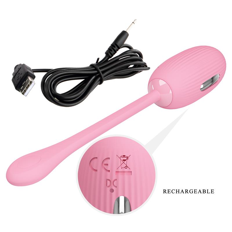 PRETTY LOVE - DOREEN PINK RECHARGEABLE VIBRATING EGG