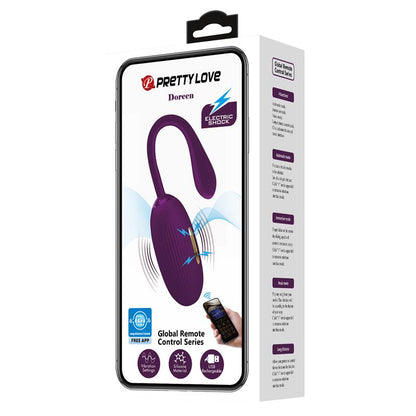 PRETTYLOVE - DOREEN VIBRATING EGG WITH ELECTRO SHOCK AND APP