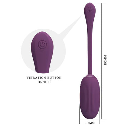 PRETTYLOVE - DOREEN VIBRATING EGG WITH ELECTRO SHOCK AND APP