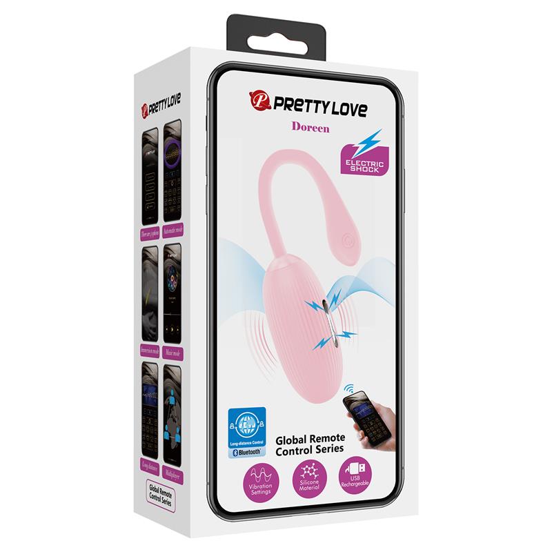 PRETTY LOVE - DOREEN PINK RECHARGEABLE VIBRATING EGG