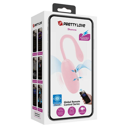 PRETTYLOVE - DOREEN VIBRATING EGG WITH ELECTRO SHOCK AND APP