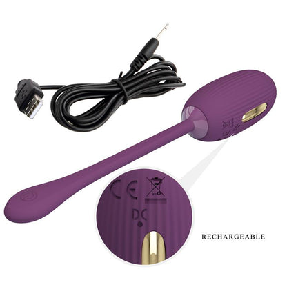 PRETTYLOVE - DOREEN VIBRATING EGG WITH ELECTRO SHOCK AND APP