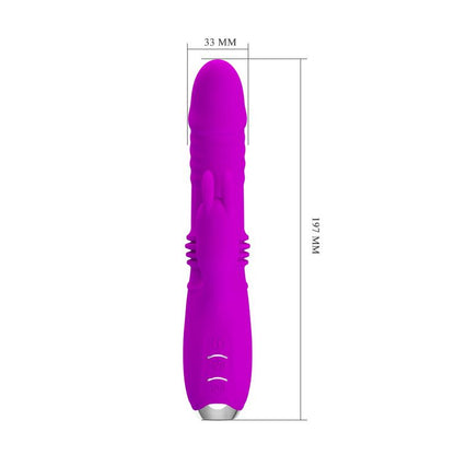 PRETTYLOVE - DOROTHY THRUSTING VIBRATOR USB PURPLE