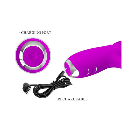 PRETTYLOVE - DOROTHY THRUSTING VIBRATOR USB PURPLE