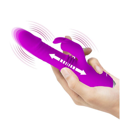 PRETTYLOVE - DOROTHY THRUSTING VIBRATOR USB PURPLE