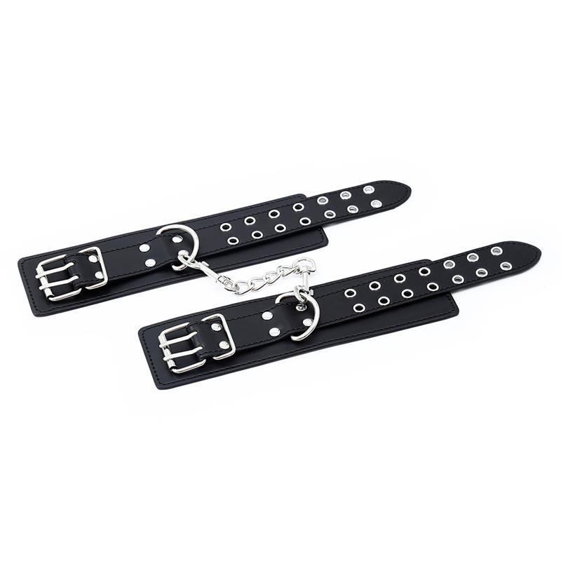 LATETOBED BDSM LINE - DOUBLE BUCKLE ADJUSTABLE HANDCUFFS