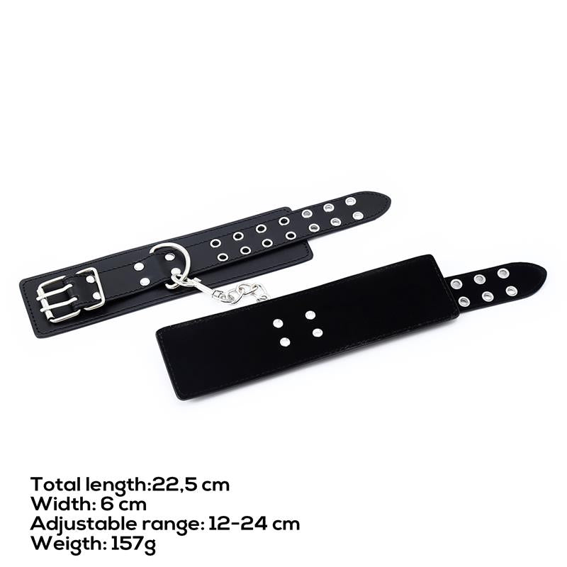 LATETOBED BDSM LINE - DOUBLE BUCKLE ADJUSTABLE HANDCUFFS