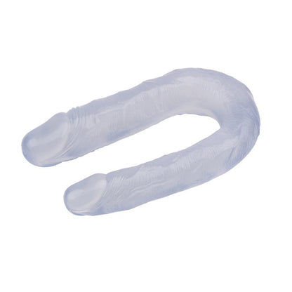 CHISA - DOUBLE DILDO 13 - 17CM CLEAR