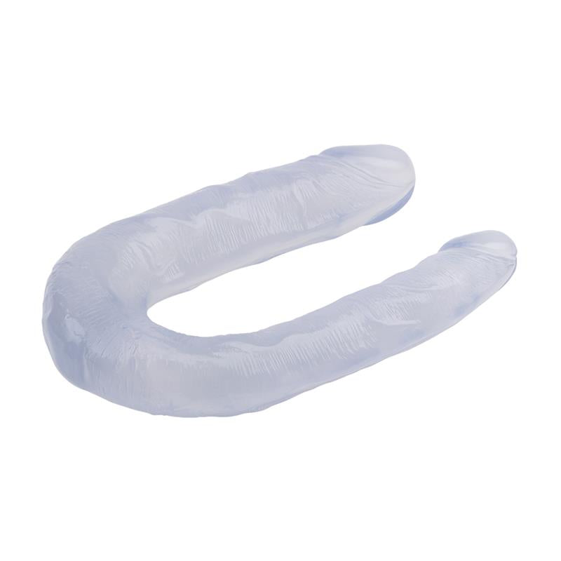 CHISA - DOUBLE DILDO 13 - 17CM CLEAR