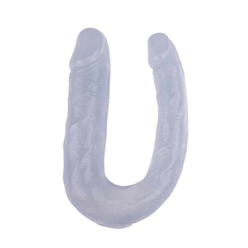 CHISA - DOUBLE DILDO 13 - 17CM CLEAR