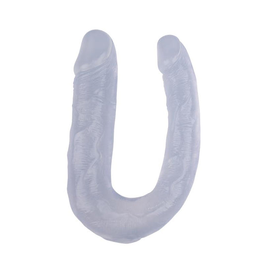 CHISA - DOUBLE DILDO 13 - 17CM CLEAR