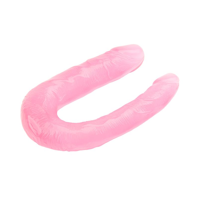 CHISA - DOUBLE DILDO 13 - 17CM PINK