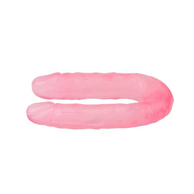 CHISA - DOUBLE DILDO 13 - 17CM PINK