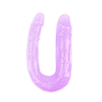 CHISA - DOUBLE DILDO 13 - 17CM PURPLE