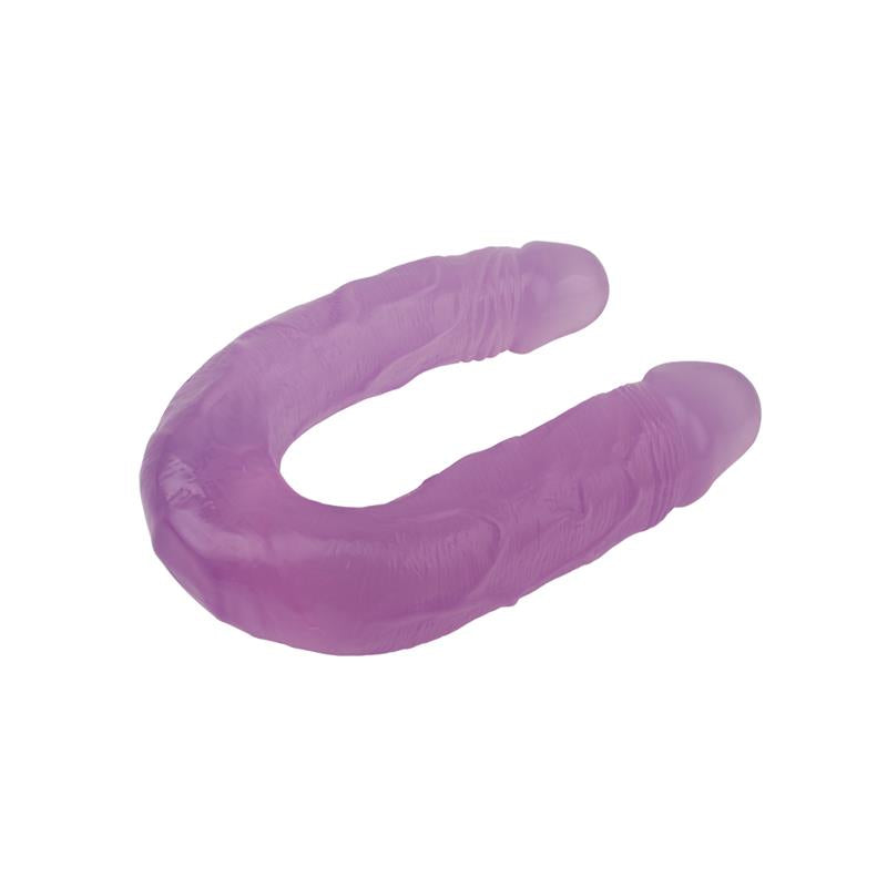 CHISA - DOUBLE DILDO 14 - 18CM PURPLE