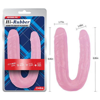 CHISA - DOUBLE DILDO 17.7 - 22.5CM PINK