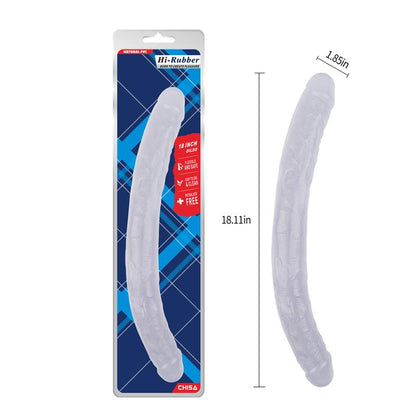 CHISA - DOUBLE DILDO 18 - 46CM CLEAR