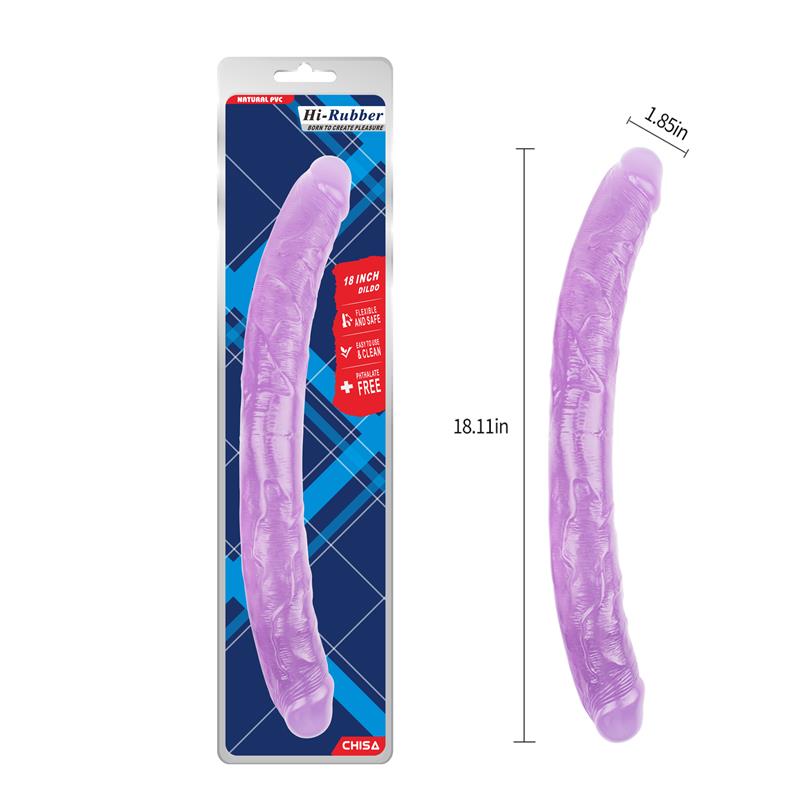 CHISA - DOUBLE DILDO 18 - 46CM PURPLE