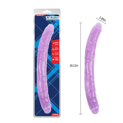 CHISA - DOUBLE DILDO 18 - 46CM PURPLE