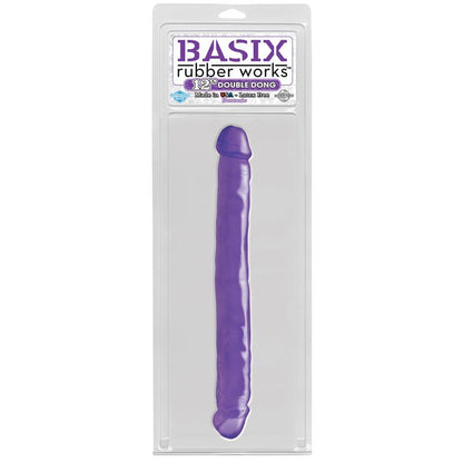 BASIX RUBBER WORKS - DOUBLE DILDO 30,5 CM PURPLE
