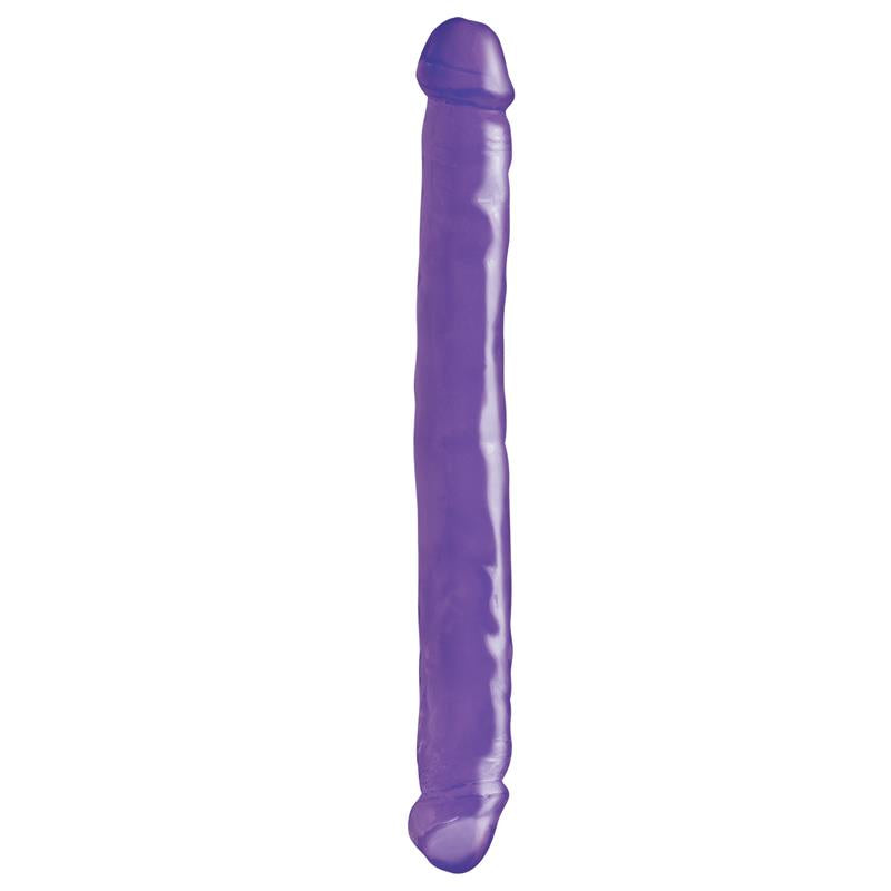 BASIX RUBBER WORKS - DOUBLE DILDO 30,5 CM PURPLE