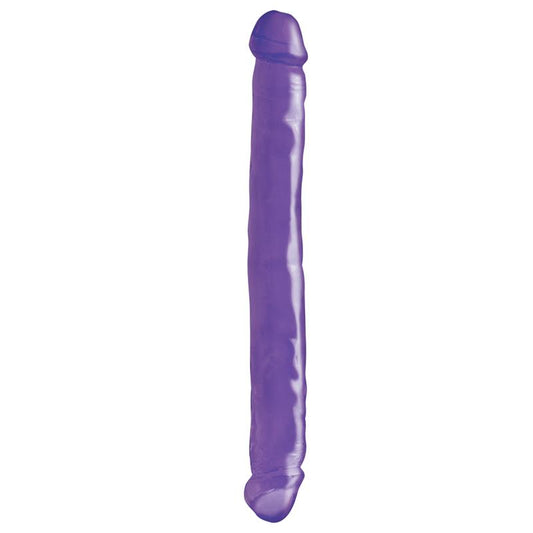 BASIX RUBBER WORKS - DOUBLE DILDO 30,5 CM PURPLE