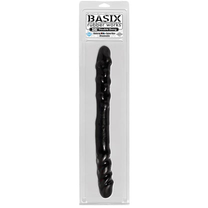 BASIX RUBBER WORKS - DOUBLE DILDO 40,6 CM BLACK