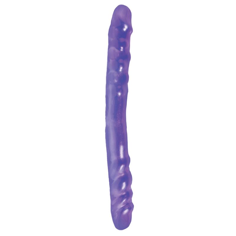 BASIX RUBBER WORKS - DOBLE DILDO 40,6 CM MORADO